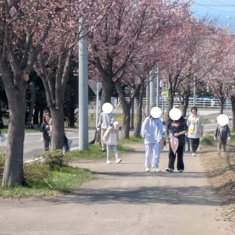 くるみ学園　春のクリーングリーン作戦